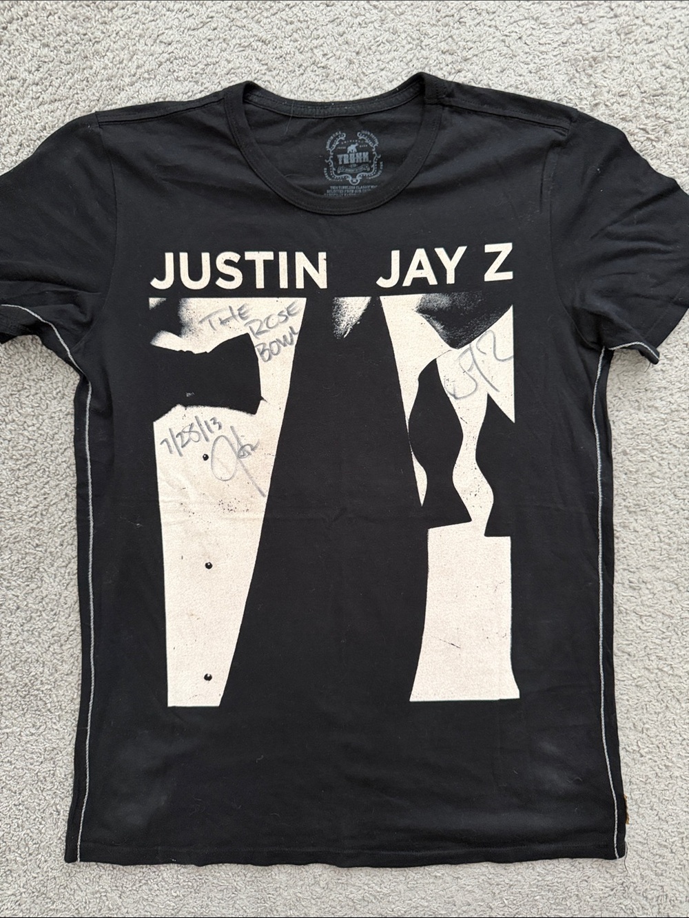 2013 Legends Of The Summer Stadium Tour Justin Timberlake Jay-Z Shirt - Signed